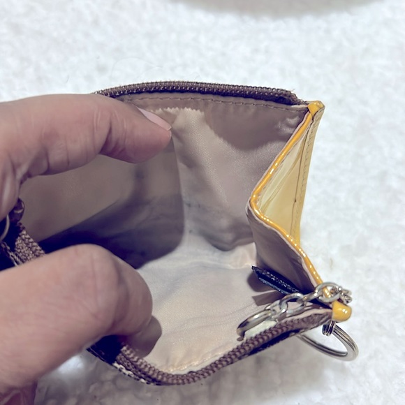 Coach mini Card/Keychain Holder with 2 Rings & Croc Keychain - Picture 9 of 11